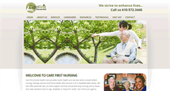 Desktop Screenshot of carefirstnursing.com